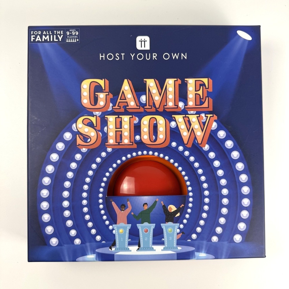 Host Your Own Game Show Party Game w/ Buzzer Family‎ Trivia Kids Adults Complete
